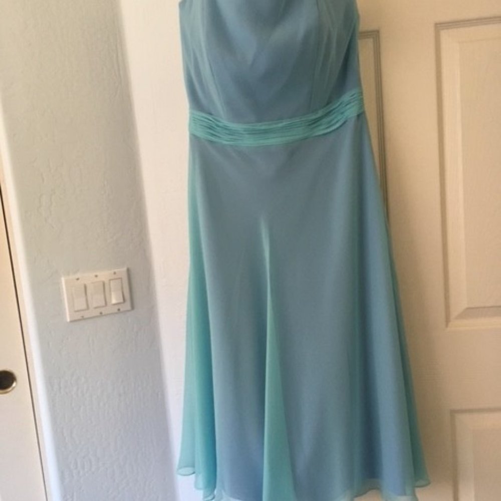 Tiffany Blue Strapless or Spaghetti Strap Dress